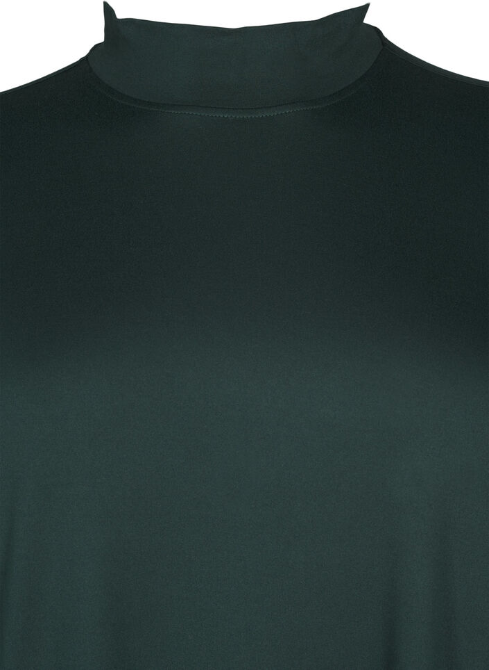 FLASH – Langärmeliges Kleid mit Rollkragen, Grün, Packshot image number 2