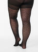 50 Denier Strumpfhose mit Leopardenmuster und Push-up, Schwarz, Model image number 1