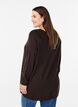 Strickbluse mit seitlichen Kn&ouml;pfen, Braun, Model image number 2