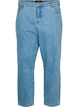 Cropped Mille Jeans mit hoher Taille, Light blue denim, Packshot image number 0