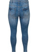 Cropped Amy Jeans mit Reißverschluss, Blau, Packshot image number 1