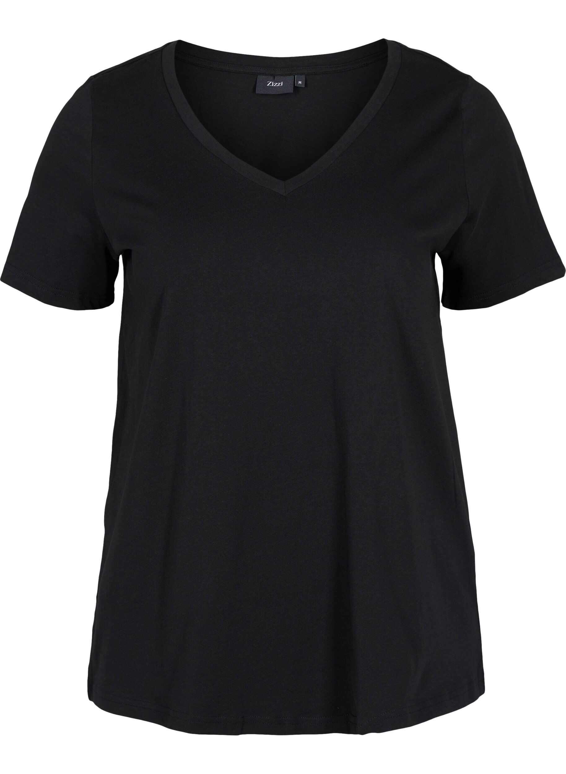 Zizzi2er-Pack basic T-Shirts aus Baumwolle, Mallard Green/Black, Packshot image number 3