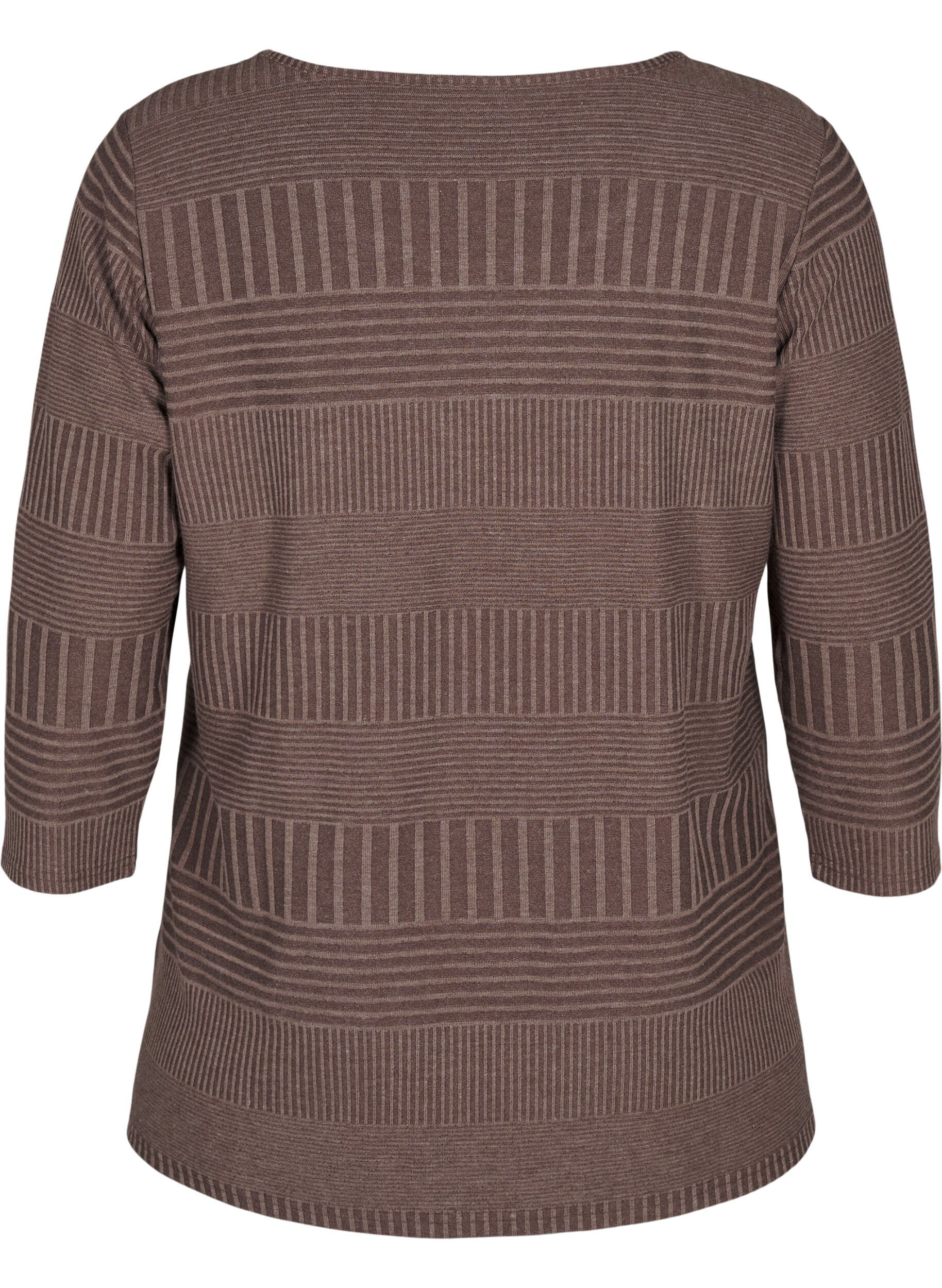 ZizziBluse mit 3/4-&Auml;rmeln und Streifenmuster, Ch. Martini Mel., Packshot image number 1