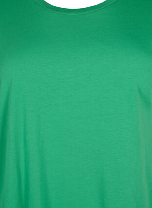 Kurzärmeliges T-Shirt aus einer Baumwollmischung, Kelly Green, Packshot image number 2