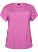 Einfarbiges Trainings-T-Shirt, Lila, Packshot image number 0