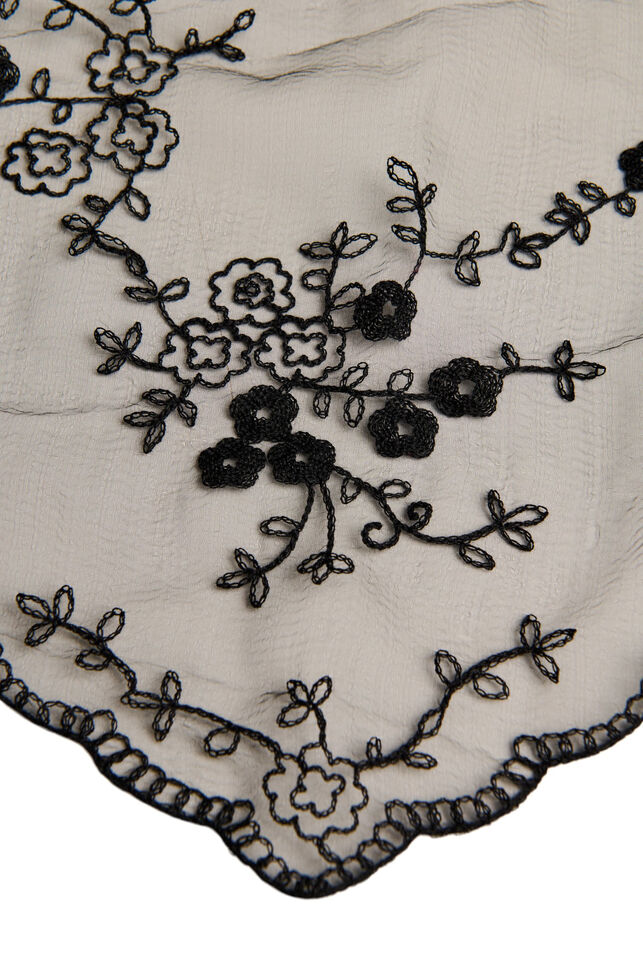 Dreieckiges Spitzentuch, Schwarz, Packshot image number 2