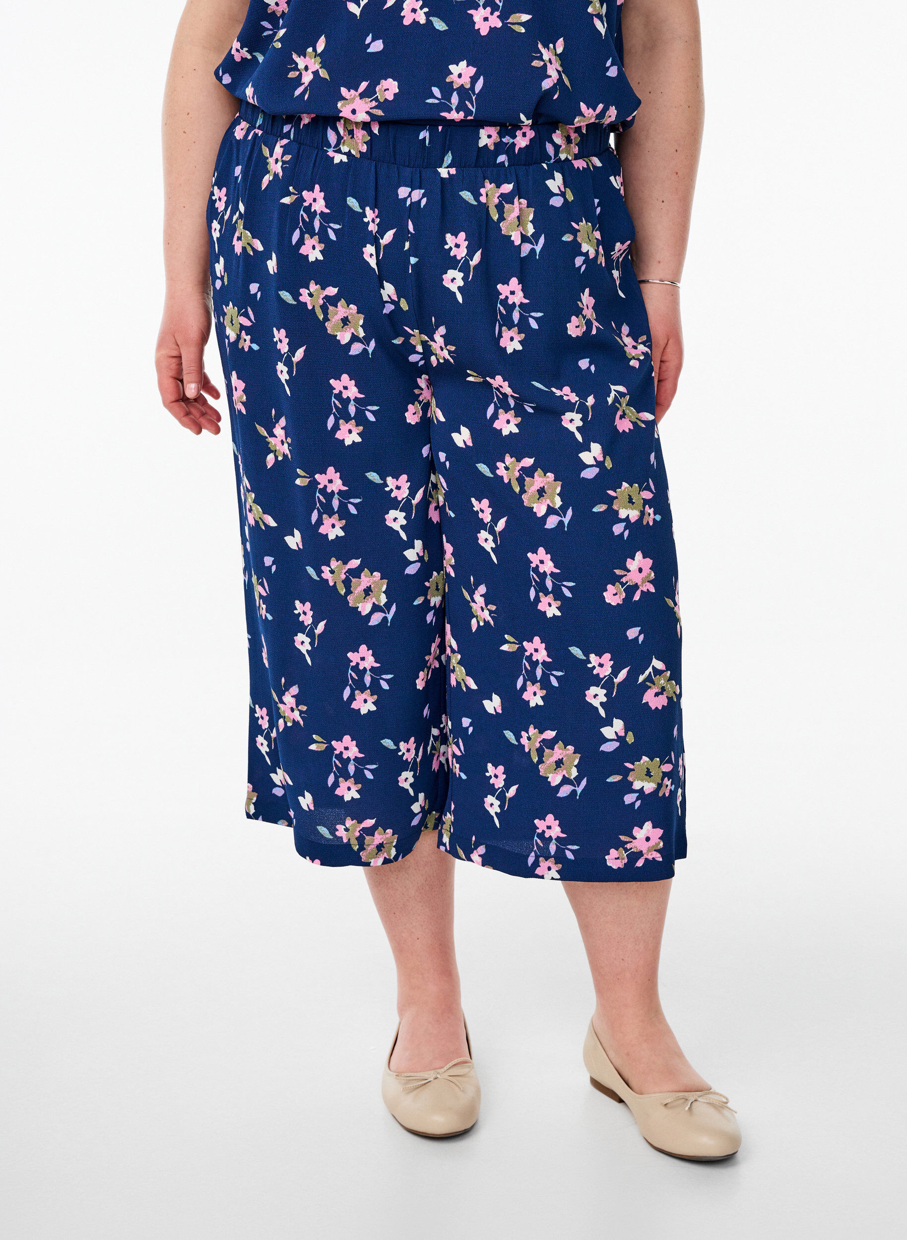 ZizziCulotte-Hose mit Print, Blau, Model image number 2