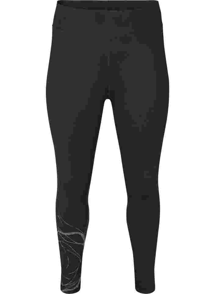 Leggings mit reflektierendem Aufdruck, Blackw.Reflex Print, Packshot
