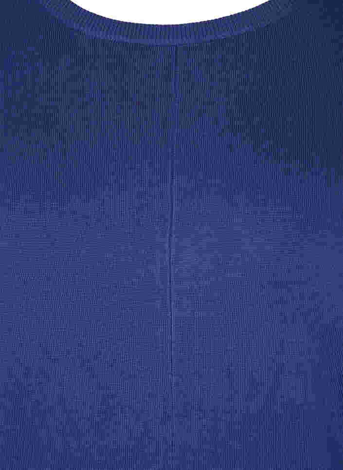 Strick-Tunika aus Viskosemischung, Deep Cobalt, Packshot image number 2