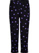 Viskosehose mit Punkten, Black w. Purple Dot, Packshot image number 0