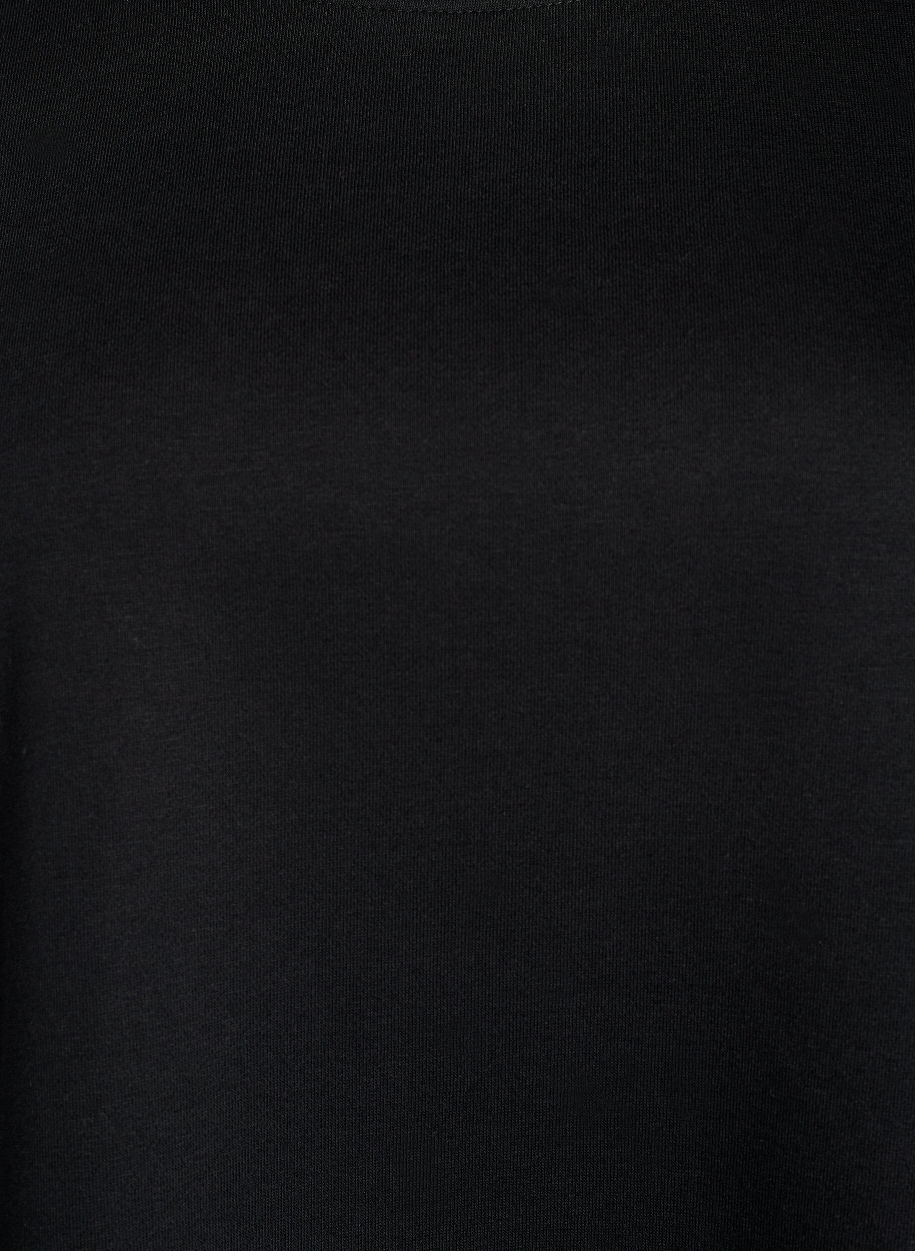 ZizziKurzes Kleid aus Sweat mit Ballon&auml;rmeln, Schwarz, Packshot image number 2
