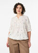 Bluse mit Print und 1/2-&Auml;rmeln, Vanille, Model image number 0
