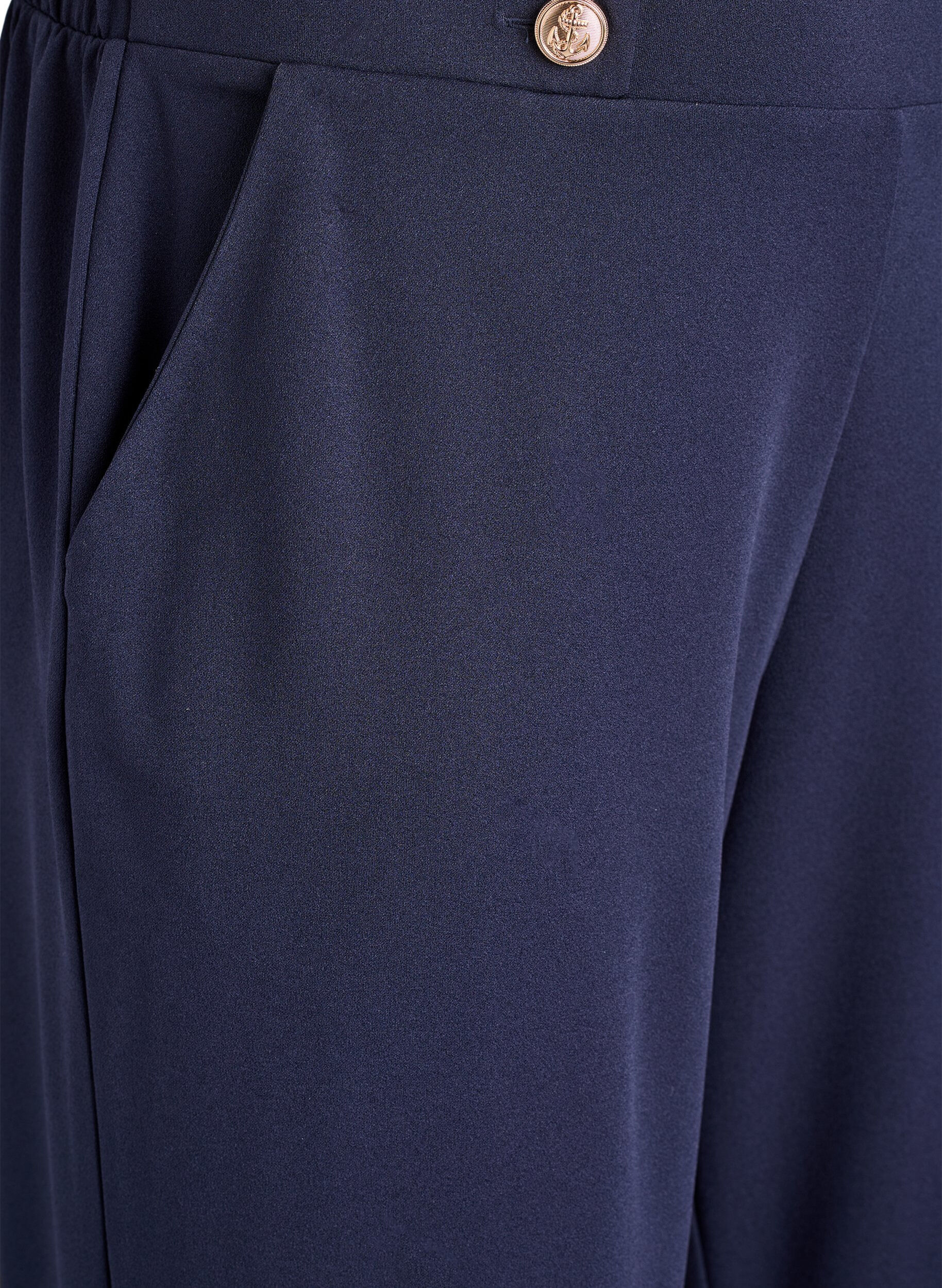 ZizziLockere Hose mit Taschen, Blau, Packshot image number 2