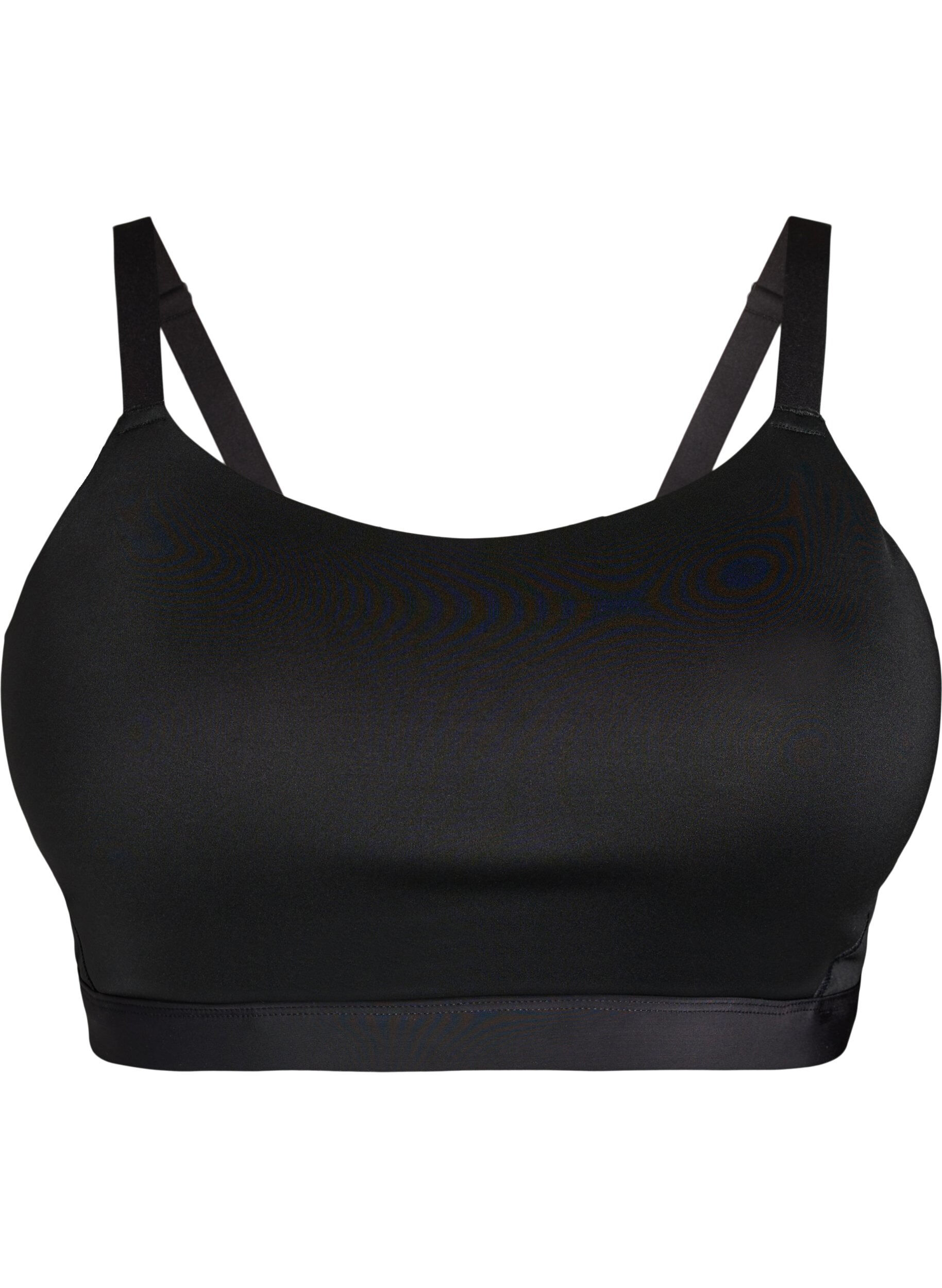 ZizziLeicht gepolsterter Sport-BH, Schwarz, Packshot image number 0