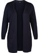 Lange Strickjacke aus einer Viskosemischung, Blau, Packshot image number 0