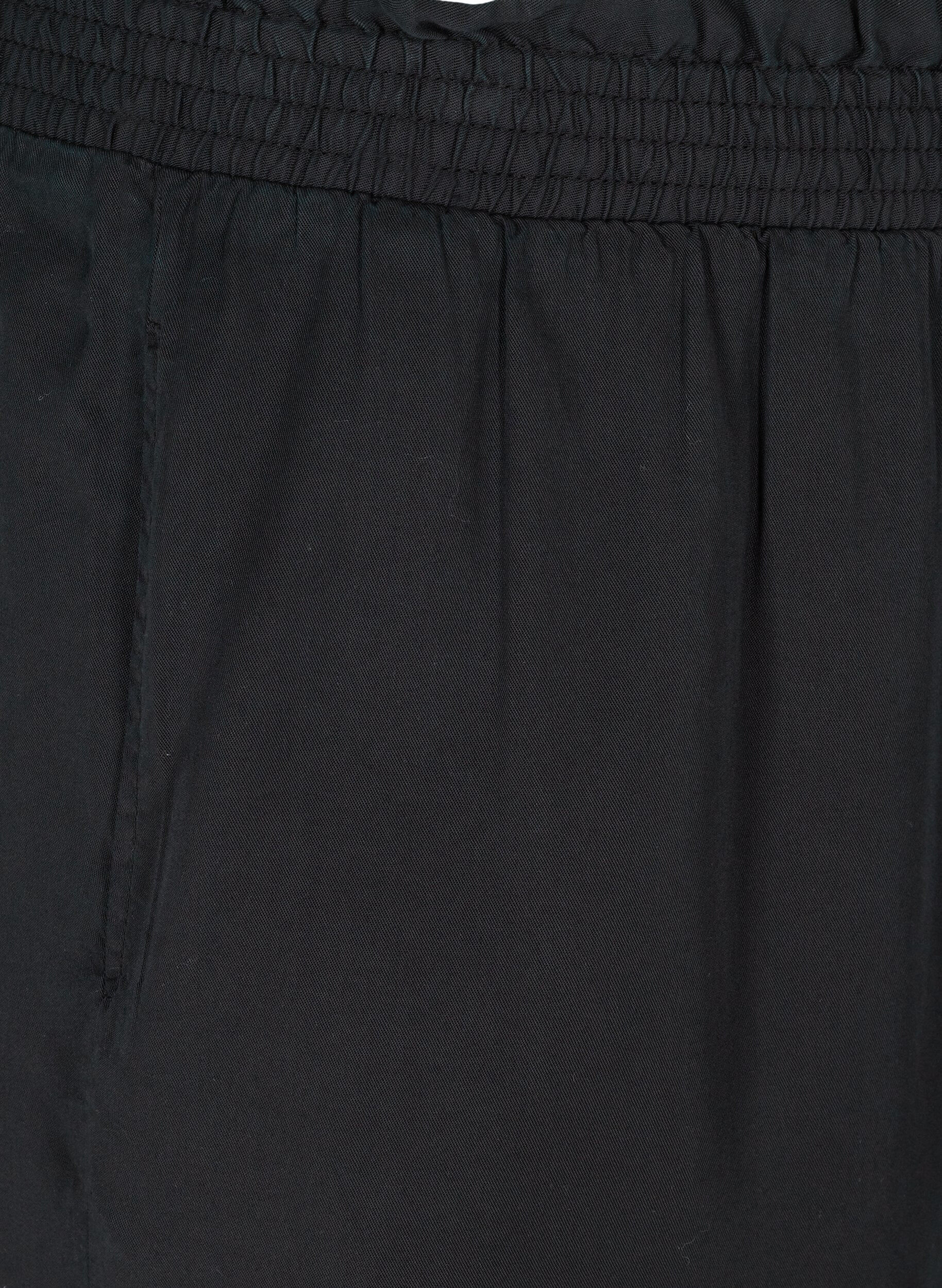 ZizziLockere Bermudashorts mit Smock, Black, Packshot image number 2