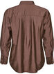 Bluse aus Viskose mit goldenen Kn&ouml;pfen, Braun, Packshot image number 1