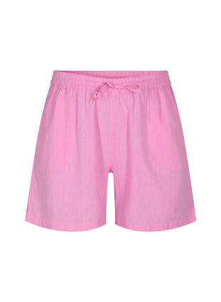 Lockere Shorts aus einer Baumwollmischung mit Leinen, Begonia Pink, Packshot image number 0