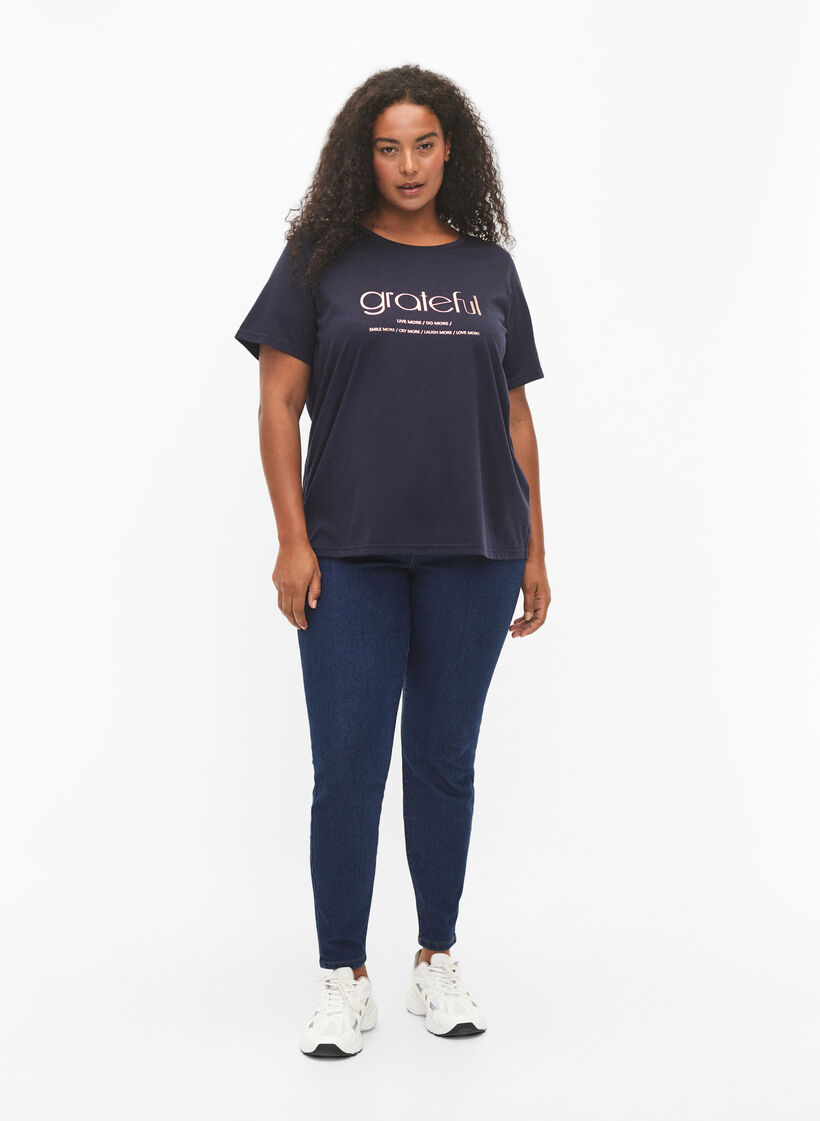 FLASH - T-Shirt mit Motiv, Navy Bl Rose Gold, Model image number 2