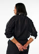 Jerseybluse mit Struktur und Kontrastdetails, Schwarz, Model image number 2