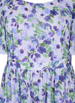 Geblümtes Kleid mit kurzen Ärmeln, Xenon B. Flower AOP, Packshot image number 2