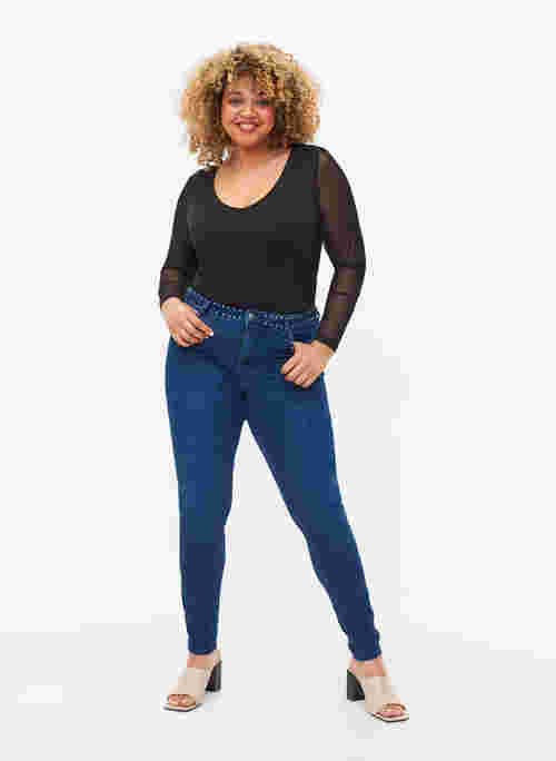 Super Slim Amy Jeans mit Nieten
