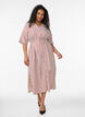 Kn&ouml;chellanges Hemdblusenkleid mit Bindeg&uuml;rtel und Streifen, Rot, Model image number 0