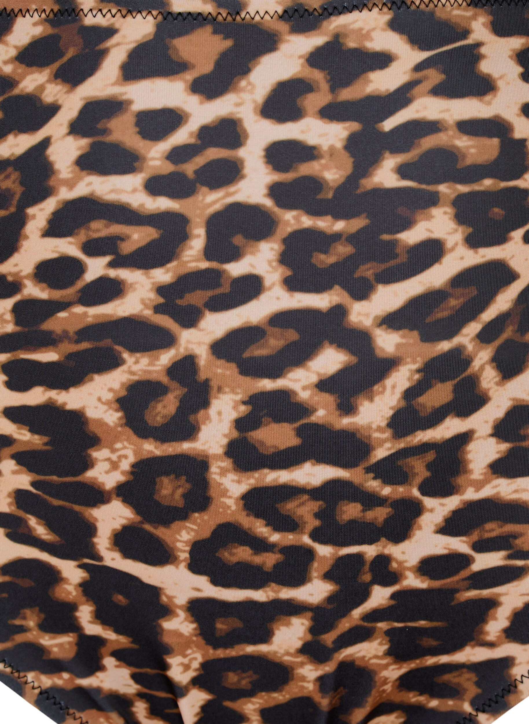 ZizziHoch taillierte Bikini-Hose mit Leopardenprint, Leopard Print, Packshot image number 2