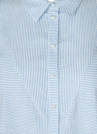 Lange Hemdbluse aus Baumwolle mit Streifen, Skyway Stripe, Packshot image number 2