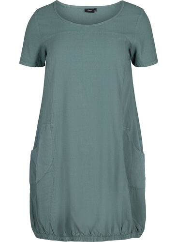 Kleid mit Taschen, Balsam Green, Packshot image number 0