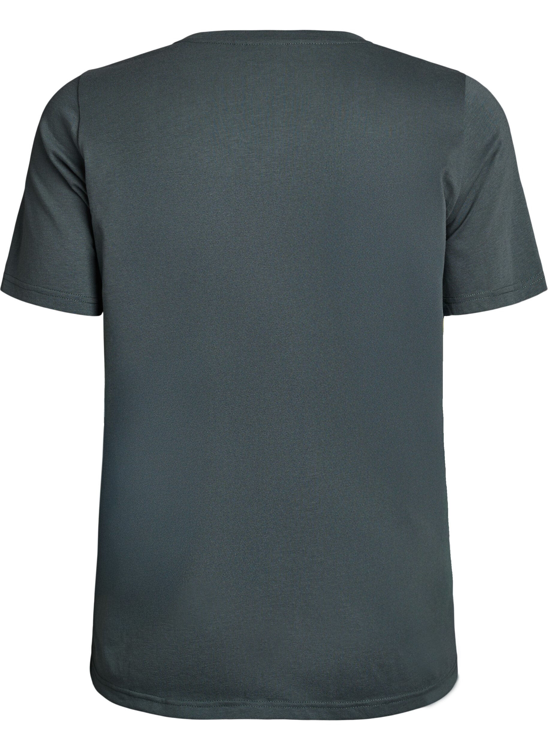 ZizziFLASH - T-Shirt mit Print, Gr&uuml;n, Packshot image number 1