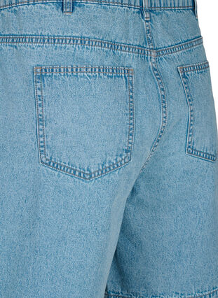 Hohe Taille Denim-Shorts, Light Blue Denim, Packshot image number 3