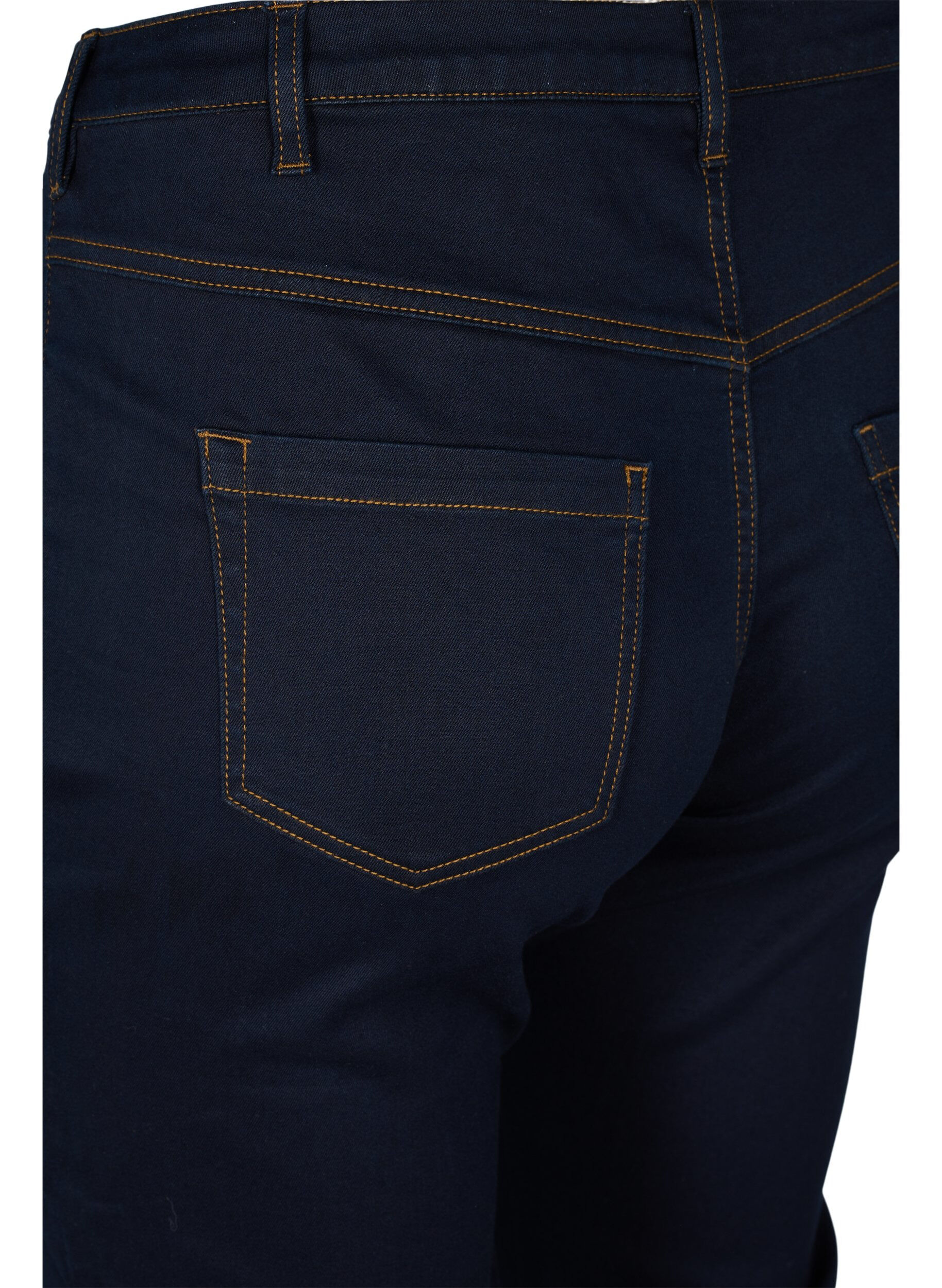 ZizziSlim Fit Emily Jeans mit normaler Taillenh&ouml;he, Blau, Packshot image number 3