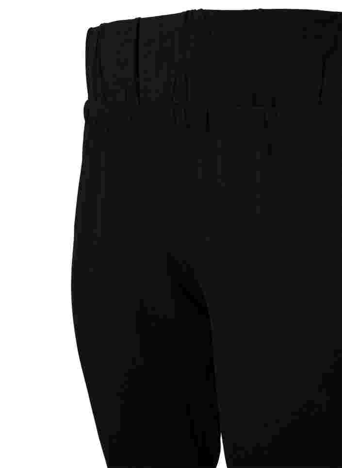 Einfarbige Baumwollhose, Black, Packshot image number 2