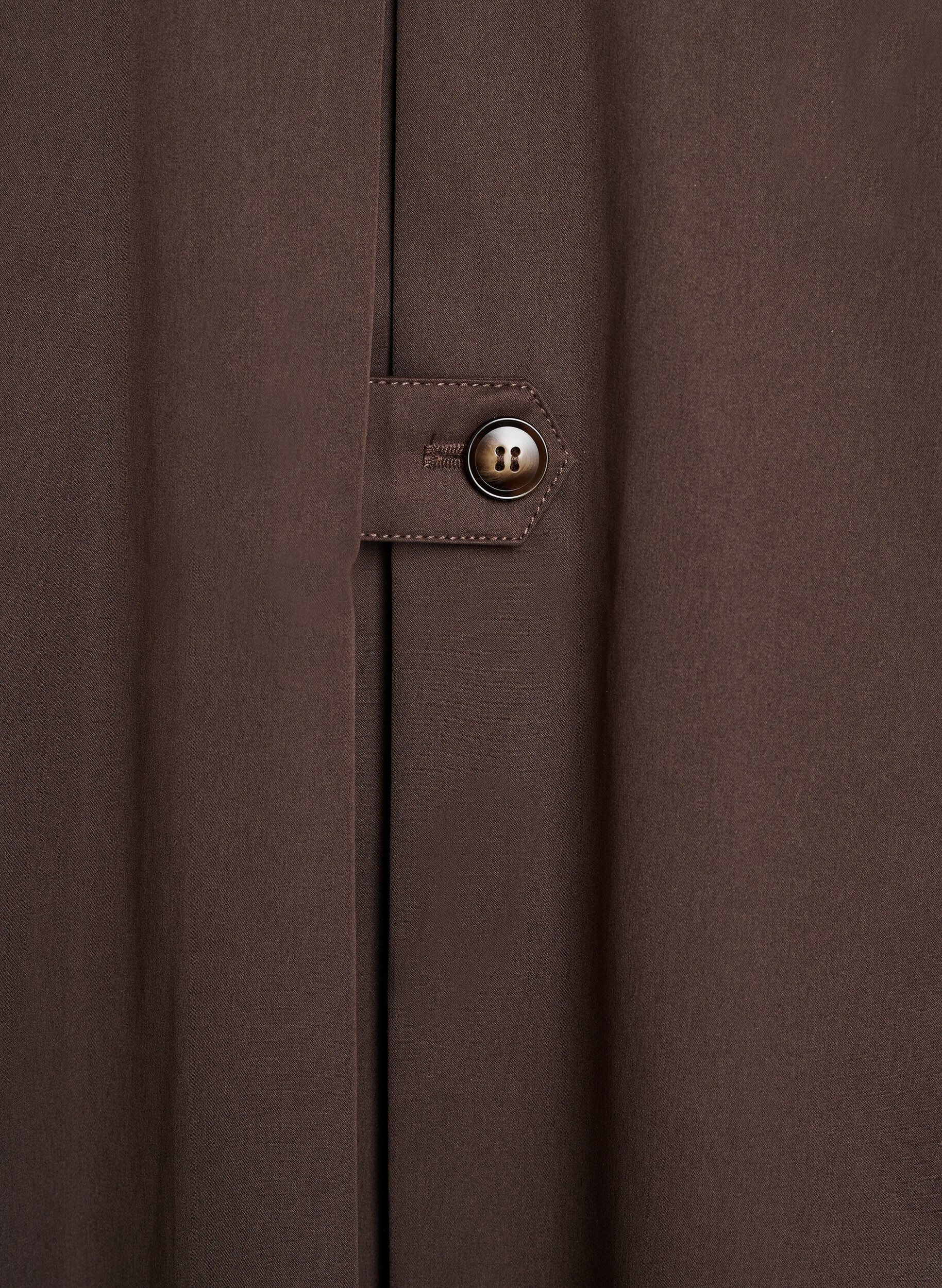 ZizziKurzer Trenchcoat mit Kragen und Raglan&auml;rmeln, Braun, Packshot image number 4