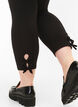 3/4 Leggings aus Viskose mit Schleife, Black, Model image number 2