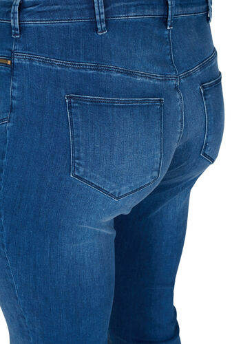Dual Core Amy Jeans mit hoher Taille, Blue denim, Packshot image number 3