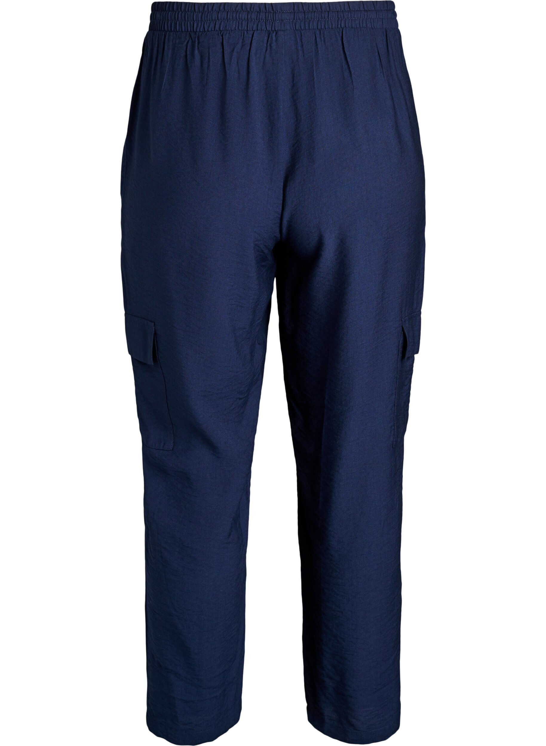 ZizziCargohose mit hoher Taille, Blau, Packshot image number 1