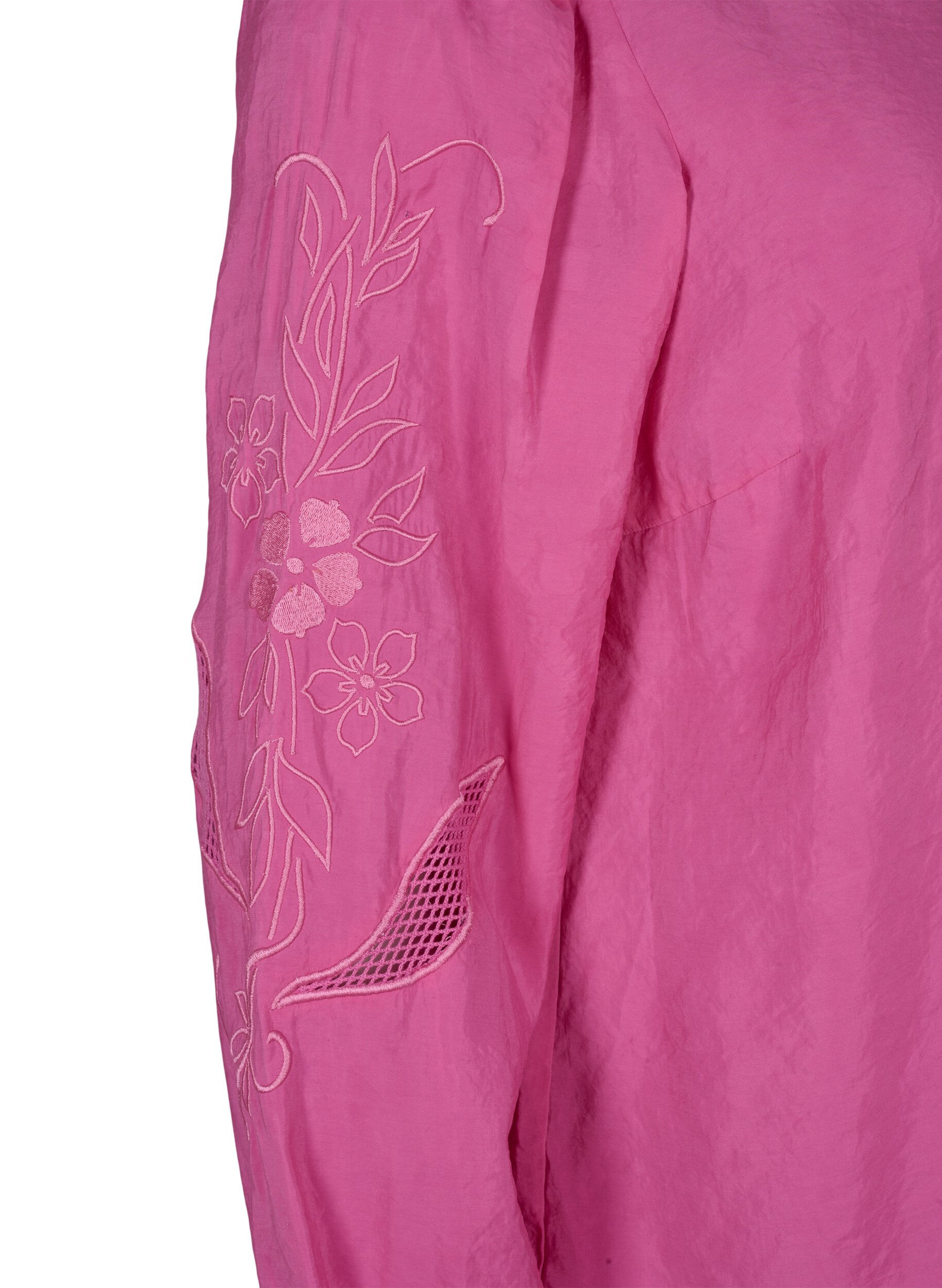 ZizziBluse aus TENCEL&trade;-Modal mit gestickten Details, Phlox Pink, Packshot image number 3