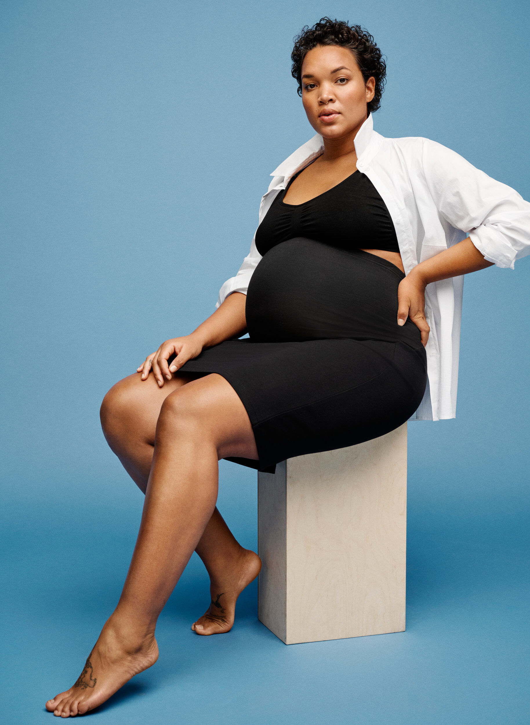 ZizziEnganliegender Schwangerschaftsrock, Black, Image image number 0