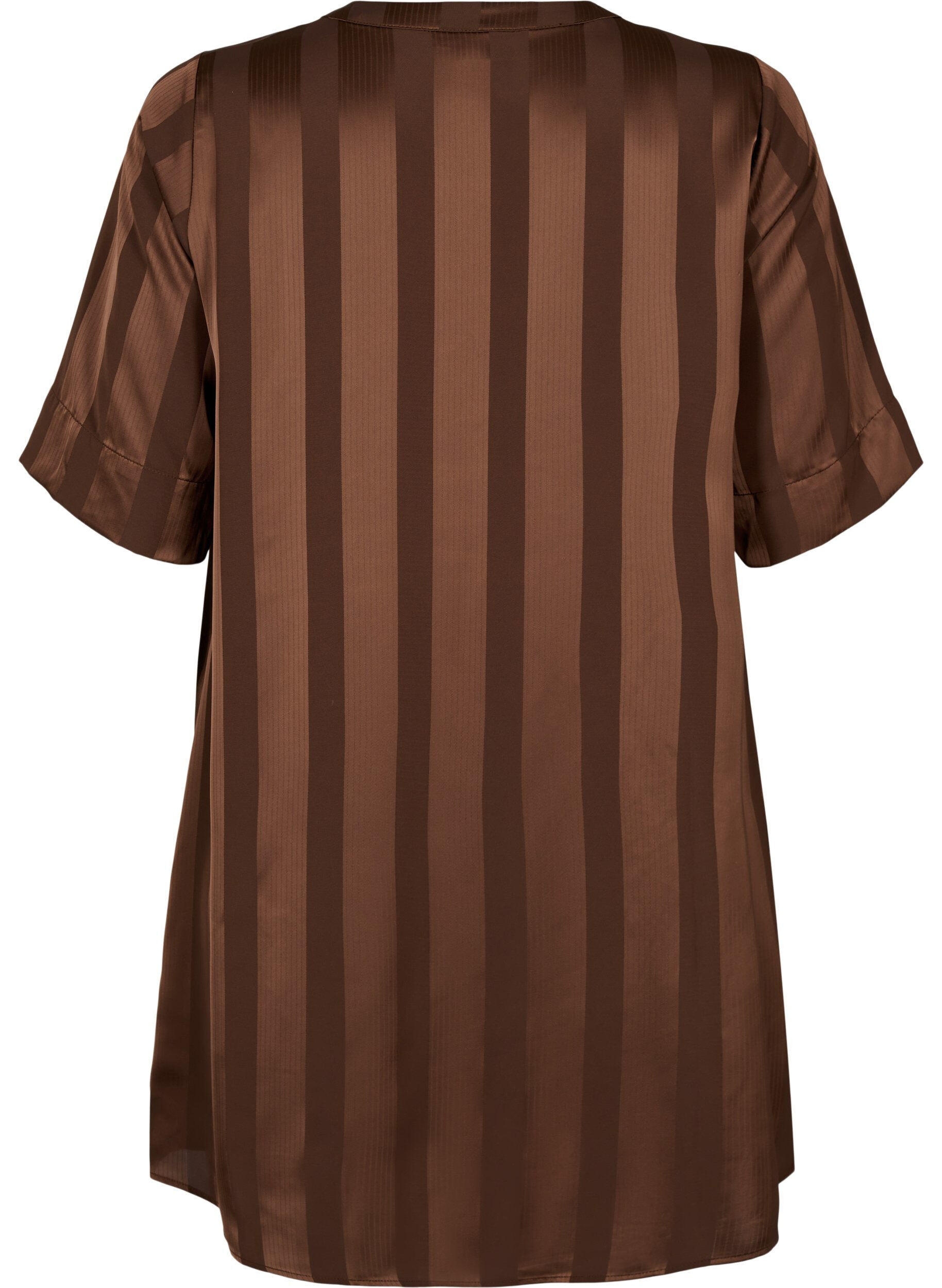 ZizziA-Linien-Kleid mit Streifen und 1/2-&Auml;rmeln, Chestnut, Packshot image number 1