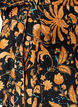 Gebl&uuml;mte Bluse aus Baumwolle mit Bindeband, Orange, Packshot image number 3