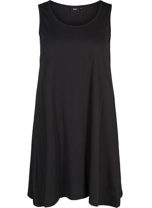 Kleid mit A-Linie, Black Solid, Packshot image number 0