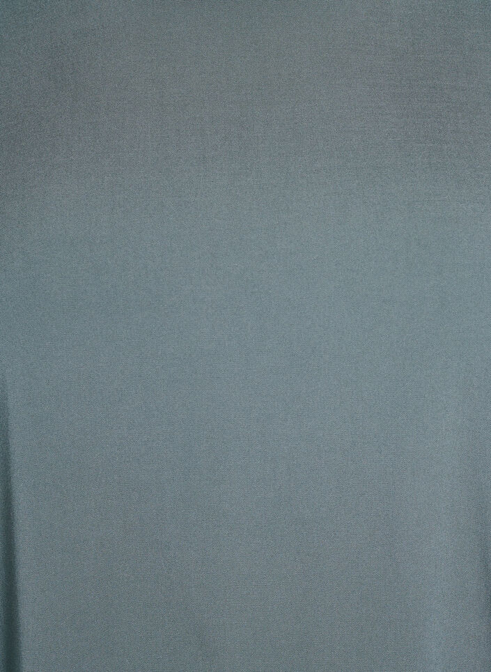 Kurz&auml;rmelige, gewebte Bluse mit Rundhals, Gr&uuml;n, Packshot image number 2