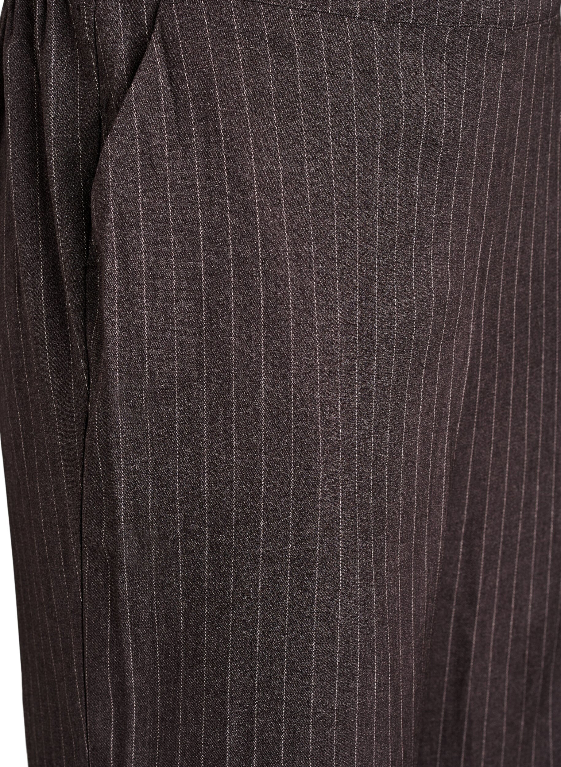 ZizziWeite Hose mit hoher Taille, Braun, Packshot image number 2