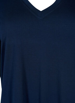 T-Shirt mit Ärmeln aus Spitze, Navy Blazer, Packshot image number 2