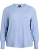 Strickpullover mit Rundhalsausschnitt, Blau, Packshot image number 0