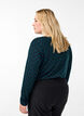 Gemusterte Bluse mit langen Ärmeln, Grün, Model image number 2