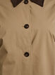 Mittellange Jacke mit Cordkragen, Beige, Packshot image number 2