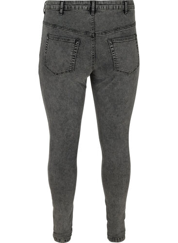 Super Slim Amy Jeans mit hoher Taille, Grey Denim, Packshot image number 1